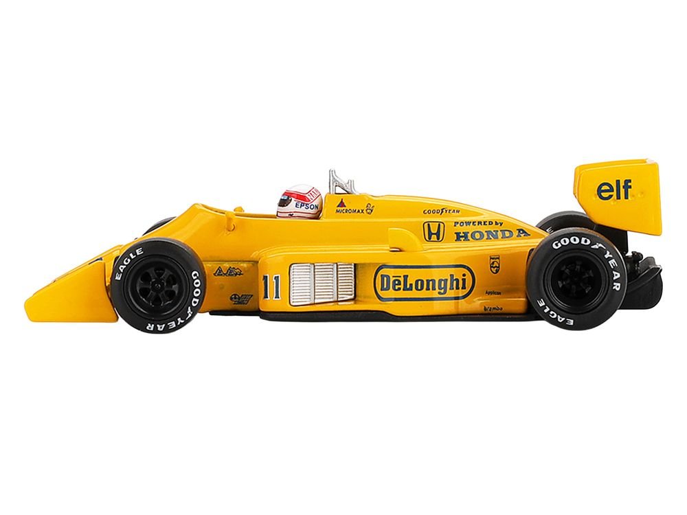 Lotus 99T #11 Satoru Nakajima Formula One F1 "Monaco GP" (1987) with Driver Figure Limited Edition 1/64 Diecast Model Car by Mini GT view 2