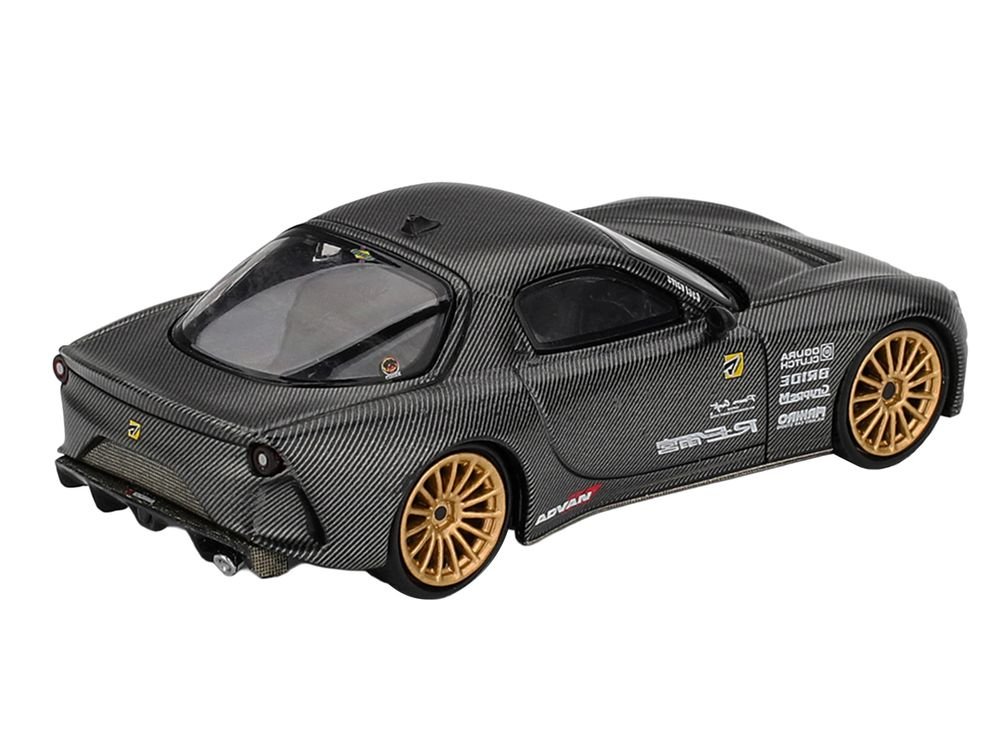 Mazda RX-7 RE-Amemiya "Matsukiyo KOKU 3 Rotor NA-7" Carbon Fiber "Tokyo Auto Salon 2025 Best Tuned Car Award" Limited Edition 1/64 Diecast Model Car by Mini GT view 4