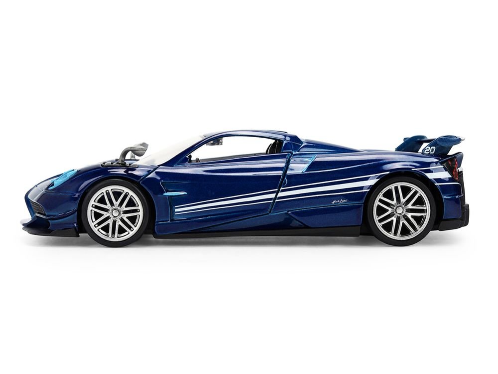 Pagani Huayra Roadster BC Blue Metallic with White Stripes "Fast X" (2023) Movie "Fast & Furious 25th Anniversary" Series 1/32 Diecast Model Car by Jada view 3