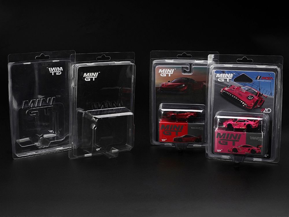 Blister Protector Type A for Standard Blister Size Pack of 30 Pieces for 1/64 Scale Models by Mini GT view 2