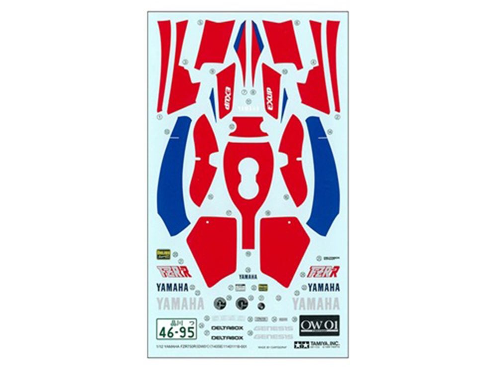 Model Kit Yamaha FZR750R OW01 Motorcycle 1/12 Scale Model by Tamiya view 5