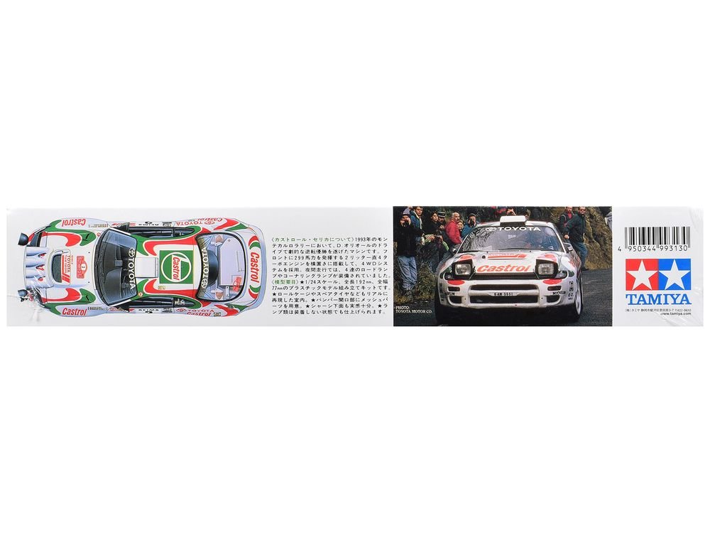 Model Kit Toyota Celica GT-Four (Castrol Celica) #3 Winner "Monte-Carlo Rally" (1993) 1/24 Scale Model by Tamiya view 4
