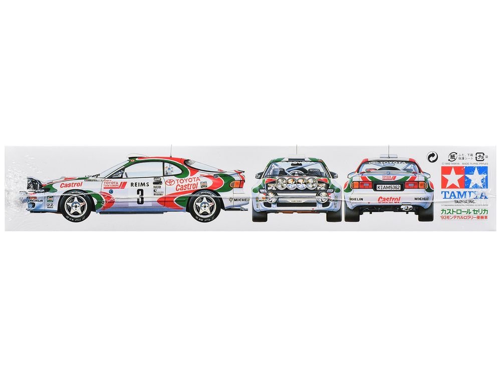 Model Kit Toyota Celica GT-Four (Castrol Celica) #3 Winner "Monte-Carlo Rally" (1993) 1/24 Scale Model by Tamiya view 5