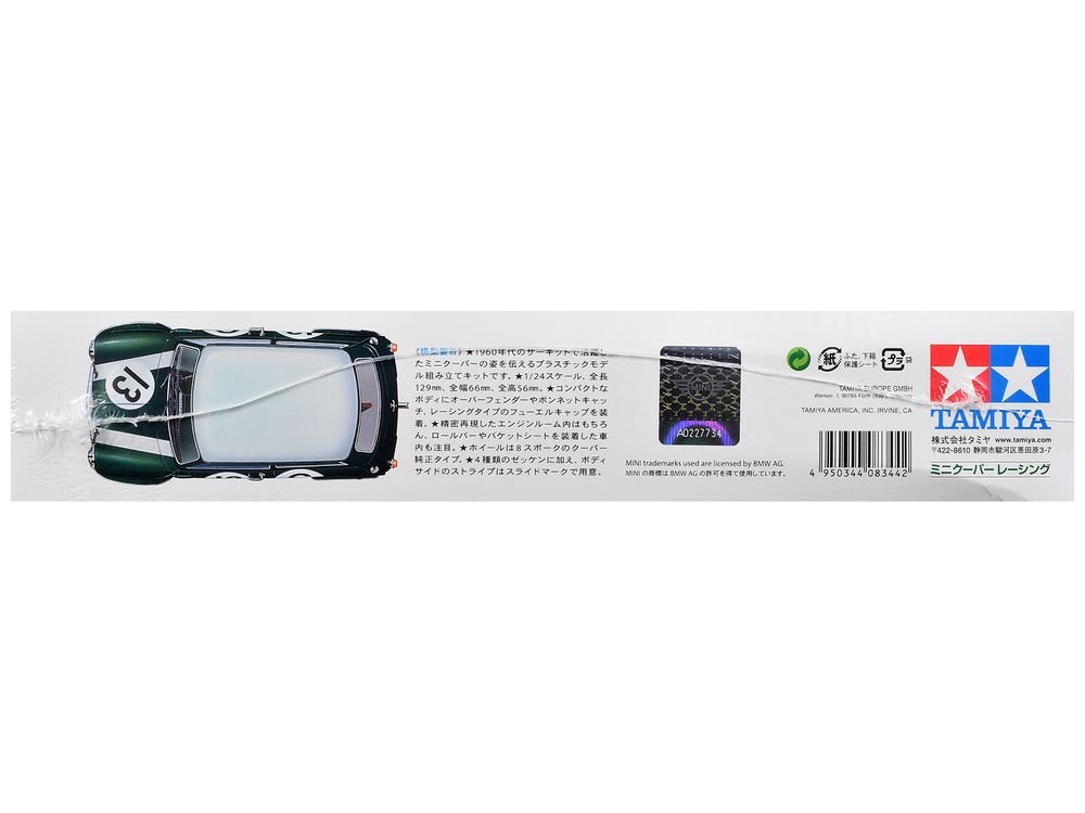 Model Kit Morris Mini Cooper Racing 1/24 Scale Model by Tamiya view 4