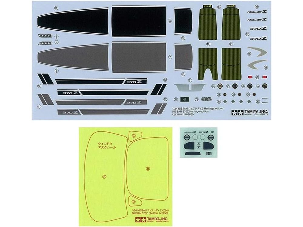 Model Kit Nissan 370Z Heritage Edition 1/24 Scale Model by Tamiya view 4