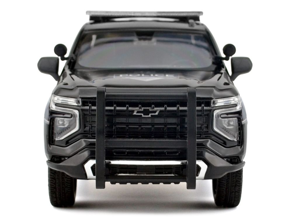 2025 Chevrolet Tahoe PPV "General Motors Police" Black "Custom Builder's Kit - Law Enforcement and Public Service" Series 1/24 Diecast Model Car by Motormax view 3