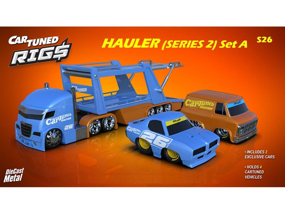 "Rigs Car Hauler" Series #2 Set of 3 pieces Diecast Model Cars by CarTuned view 2