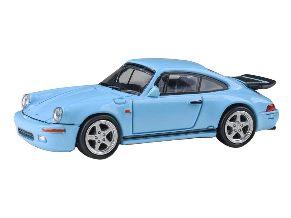 1987 RUF CTR Gulf Blue 1/64 Diecast Model Car by Paragon Models view 2