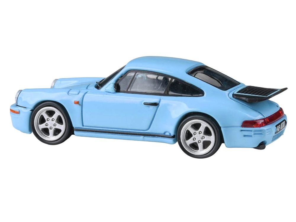 1987 RUF CTR Gulf Blue 1/64 Diecast Model Car by Paragon Models view 3