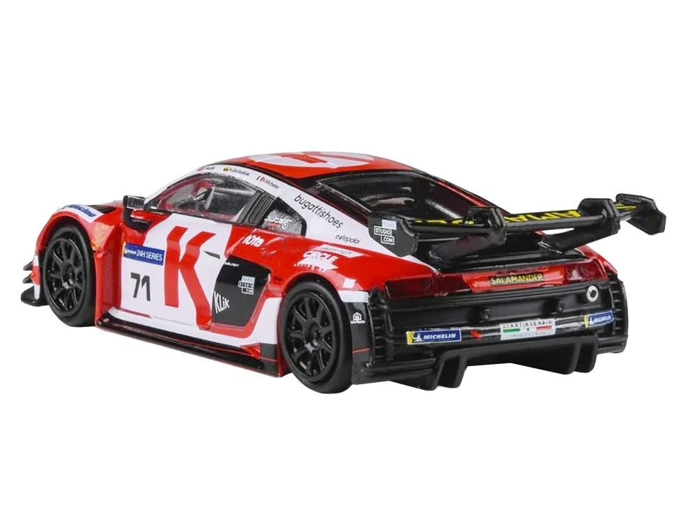Audi R8 LMS GT3 EVO II #71 Arunas Geciauskas - Nicola Michelon - Tim Muller "Juta Racing" "12 Hours of Misano" (2025)  1/64 Diecast Model Car by Paragon Models view 4