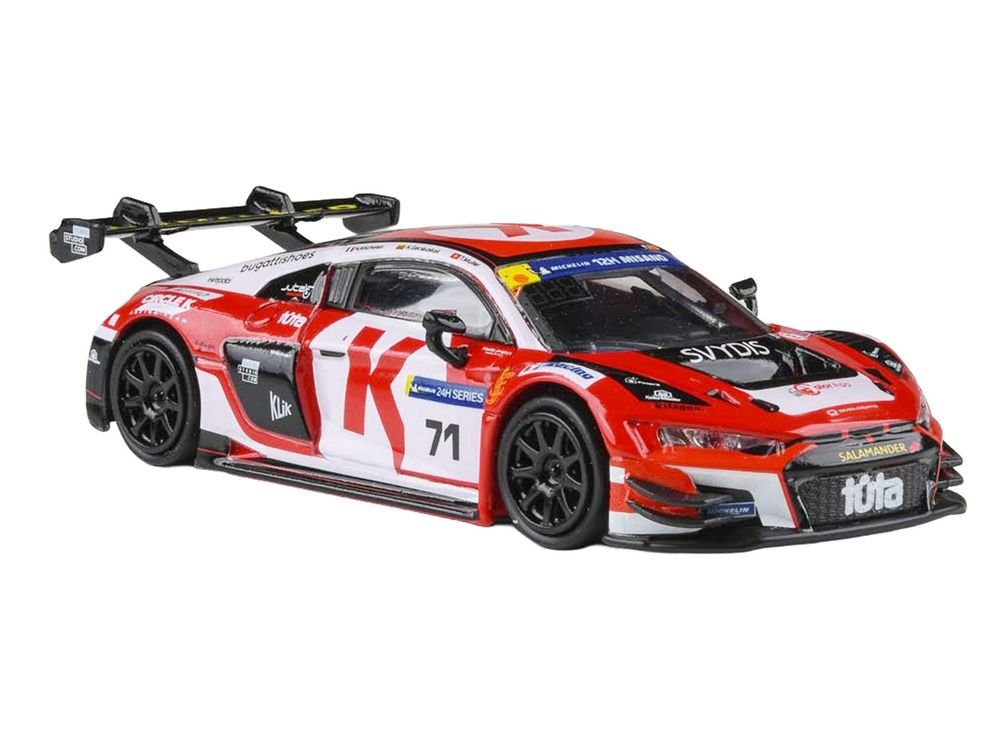 Audi R8 LMS GT3 EVO II #71 Arunas Geciauskas - Nicola Michelon - Tim Muller "Juta Racing" "12 Hours of Misano" (2025)  1/64 Diecast Model Car by Paragon Models view 5