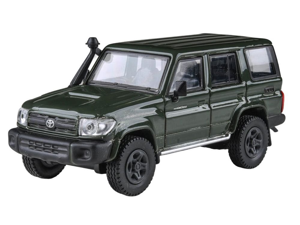 2014 Toyota Land Cruiser LC 76 Military Green 1/64 Diecast Model Car by Paragon Models view 5