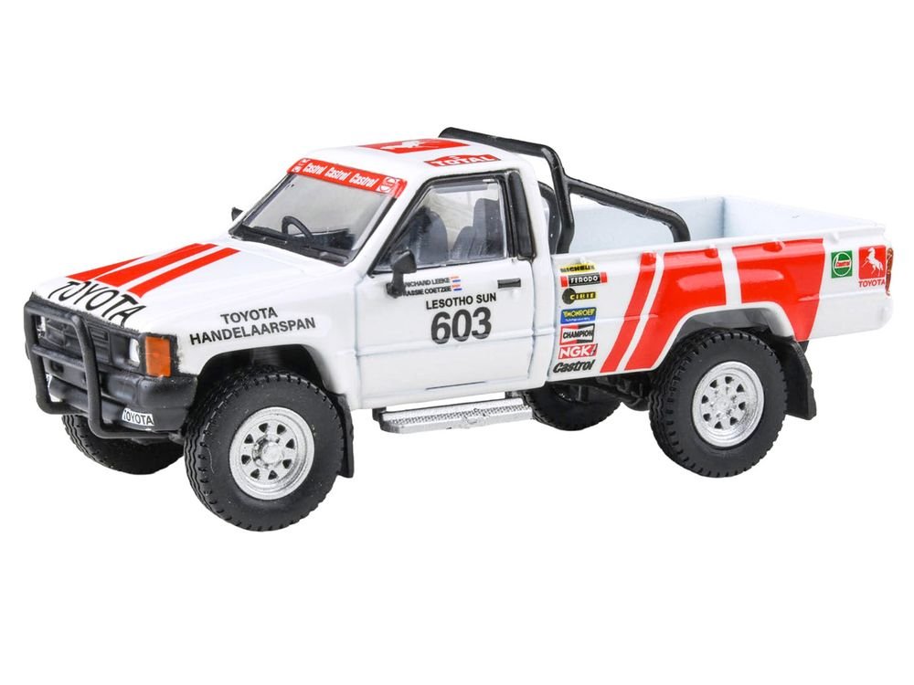 Toyota Hilux Pickup Truck #603 Kassie Coetzee - Richard Leeke Winner "Roof of Africa" (1993) 1/64 Diecast Model Car by Paragon Models view 2