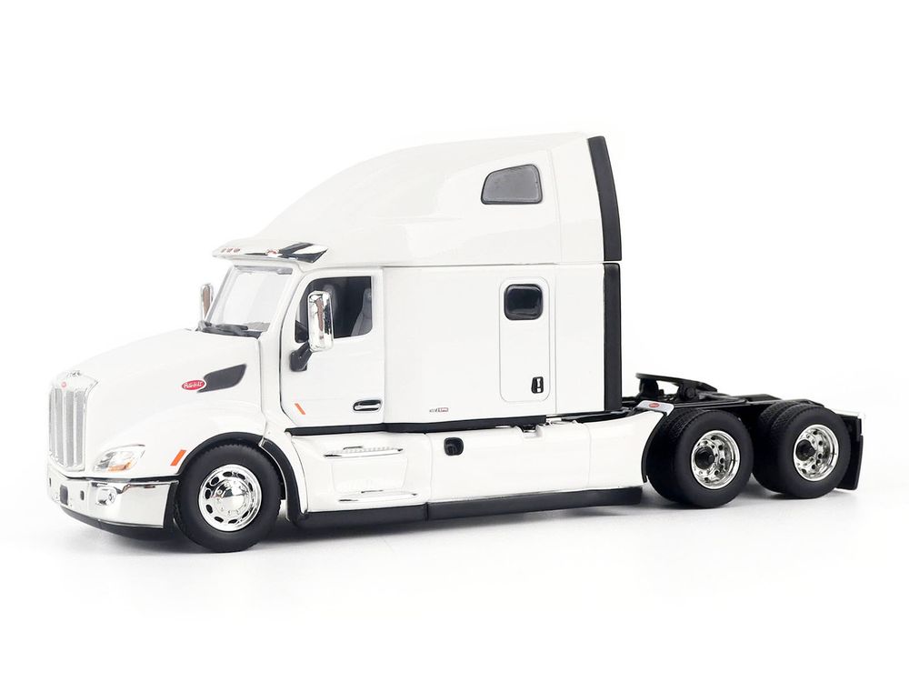 Peterbilt 579 Ultraloft Tandem Tractor White with Great Dane Champion 53ft Dry Cargo Trailer "Transport Series" 1/50 Diecast Model by Diecast Masters view 2