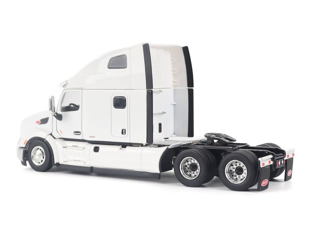 Peterbilt 579 Ultraloft Tandem Tractor White with Great Dane Champion 53ft Dry Cargo Trailer "Transport Series" 1/50 Diecast Model by Diecast Masters view 3