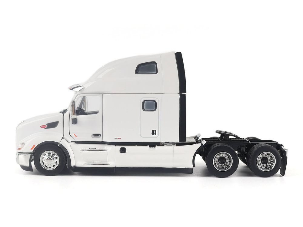 Peterbilt 579 Ultraloft Tandem Tractor White with Great Dane Champion 53ft Dry Cargo Trailer "Transport Series" 1/50 Diecast Model by Diecast Masters view 4