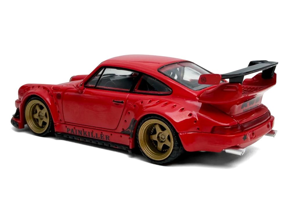 RWB 930 "Painkiller" Red 1/64 Diecast Model Car by Model Model view 3