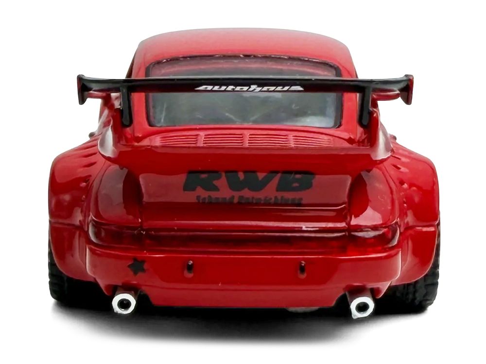 RWB 930 "Painkiller" Red 1/64 Diecast Model Car by Model Model view 4