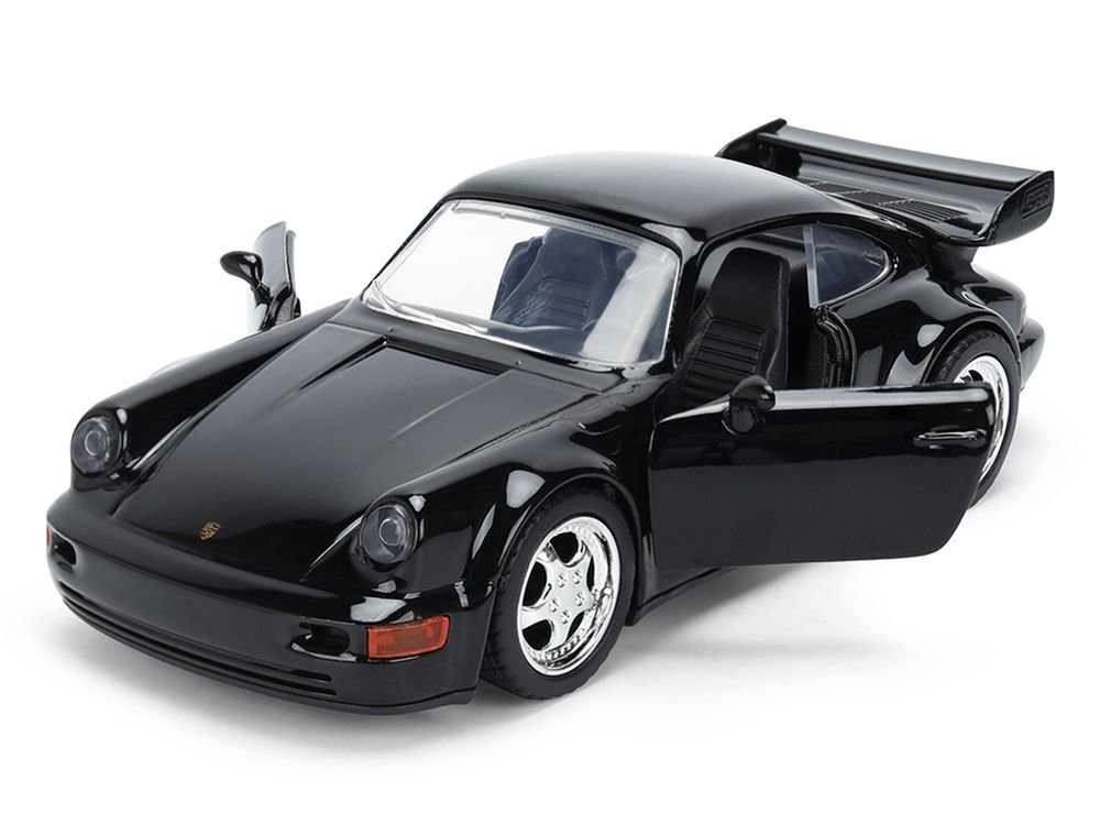 Porsche 911 Carrera RS 3.8 (964) Black "The Fast and the Furious: Tokyo Drift" (2006) Movie "25 Years of Fast & Furious" Series 1/32 Diecast Model Car by Jada view 2
