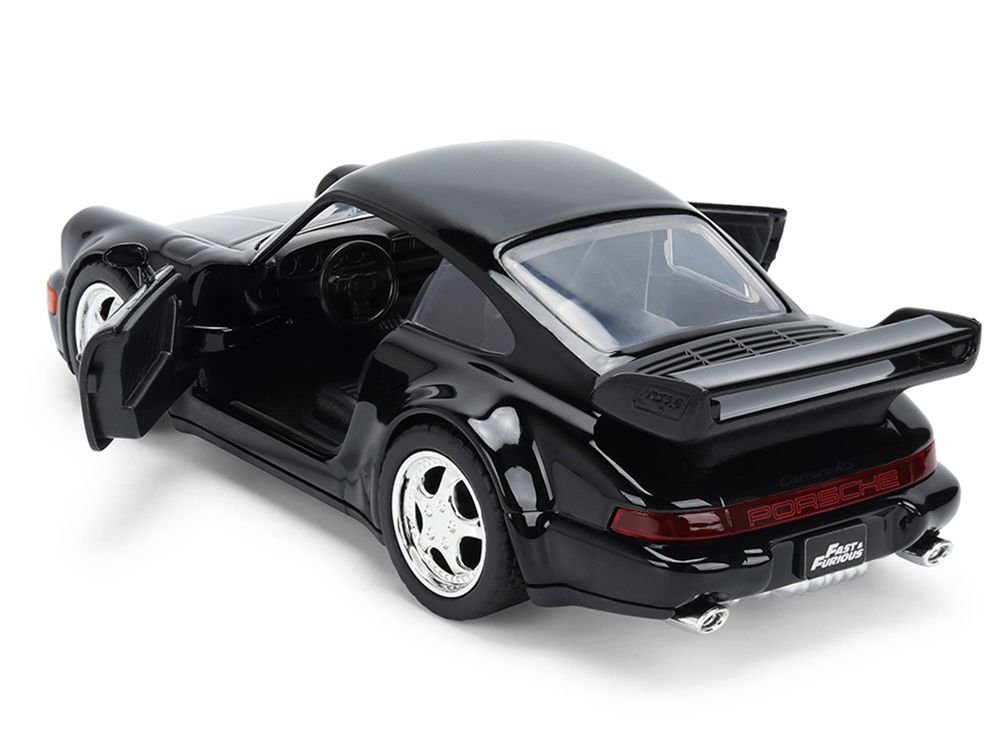 Porsche 911 Carrera RS 3.8 (964) Black "The Fast and the Furious: Tokyo Drift" (2006) Movie "25 Years of Fast & Furious" Series 1/32 Diecast Model Car by Jada view 4