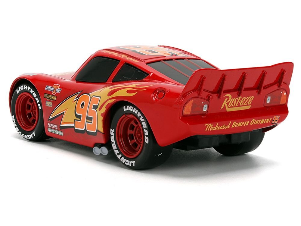 Lightning McQueen #95 Red "Cars" (2006) Movie "Hollywood Rides" Series 1/32 Diecast Model Car by Jada view 3