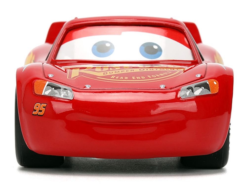 Lightning McQueen #95 Red "Cars" (2006) Movie "Hollywood Rides" Series 1/32 Diecast Model Car by Jada view 4