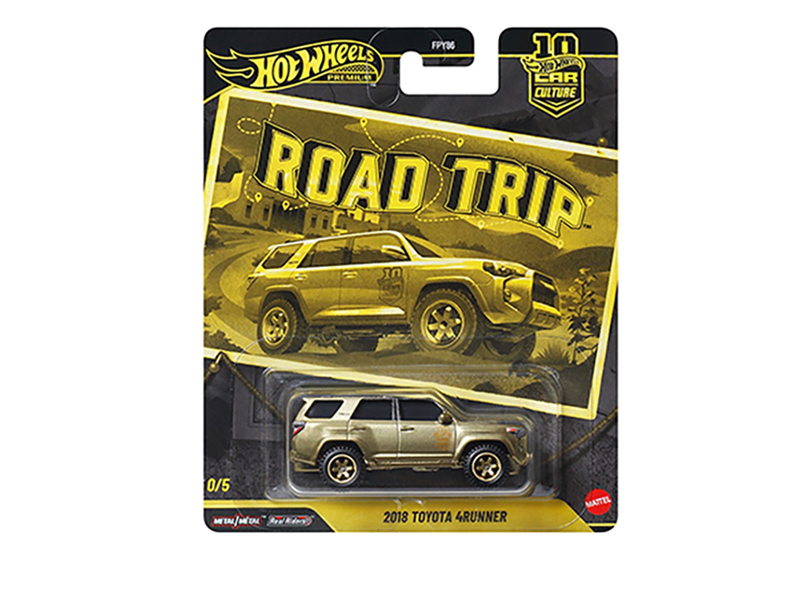 "Road Trip" 5 piece Set "Car Culture 10th Anniversary" Series V Diecast Model Cars by Hot Wheels view 2