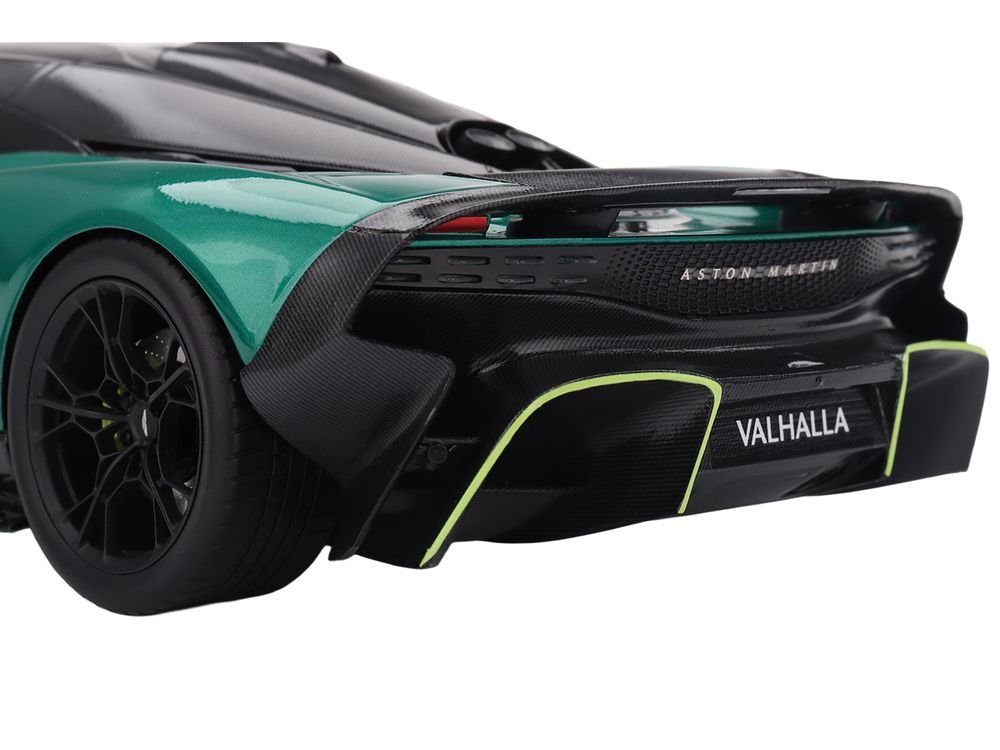 Aston Martin Valhalla Podium Green Metallic with Carbon Top 1/18 Model Car by Top Speed view 4