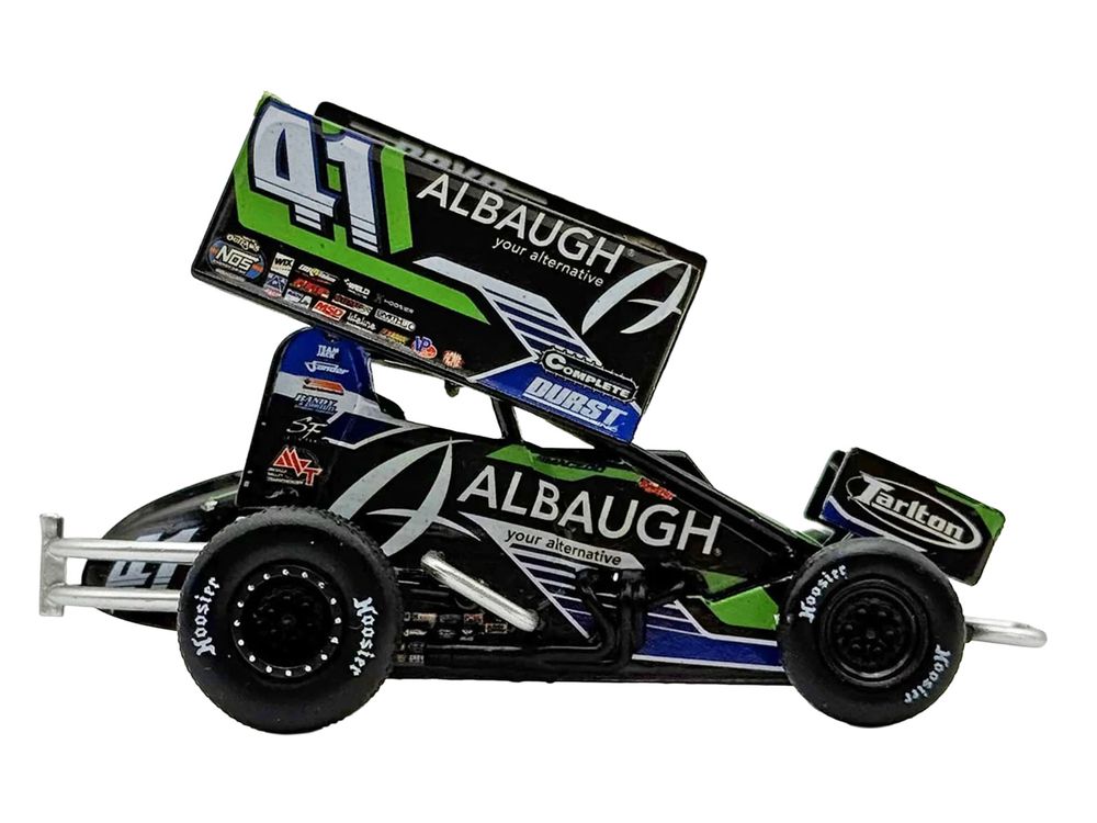Winged Sprint Car #41 Carson Macedo "Albaugh" Jason Johnson Racing (2026) 1/50 Diecast Model Car by ACME view 3