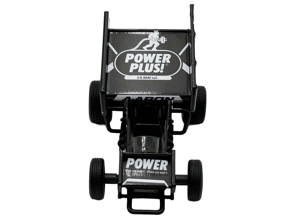 Winged Sprint Car #87 Aaron Reutzel "Power Plus" Black (2026) 1/50 Diecast Model Car by ACME view 5