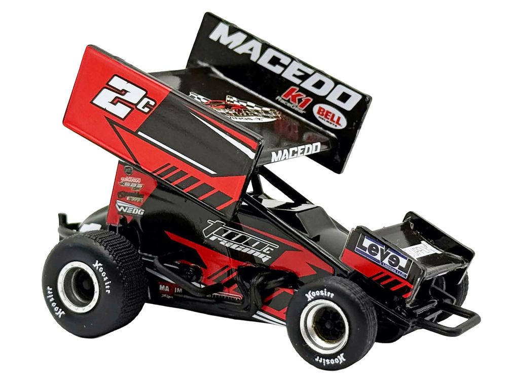 Winged Sprint Car #2C Cole Macedo "Two C Racing" (2026) 1/50 Diecast Model Car by ACME view 2