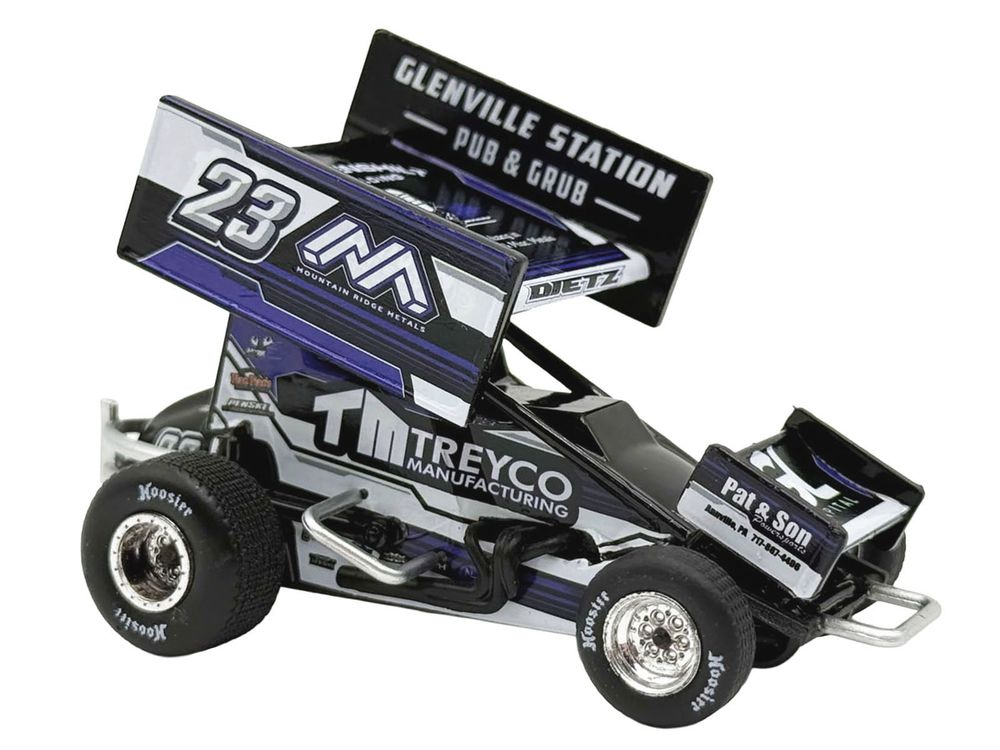 Winged Sprint Car #23 Chase Dietz "Treyco Manufacturing - Mountain Ridge Metals" (2026) 1/50 Diecast Model Car by ACME view 2