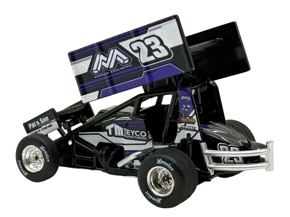 Winged Sprint Car #23 Chase Dietz "Treyco Manufacturing - Mountain Ridge Metals" (2026) 1/50 Diecast Model Car by ACME view 4