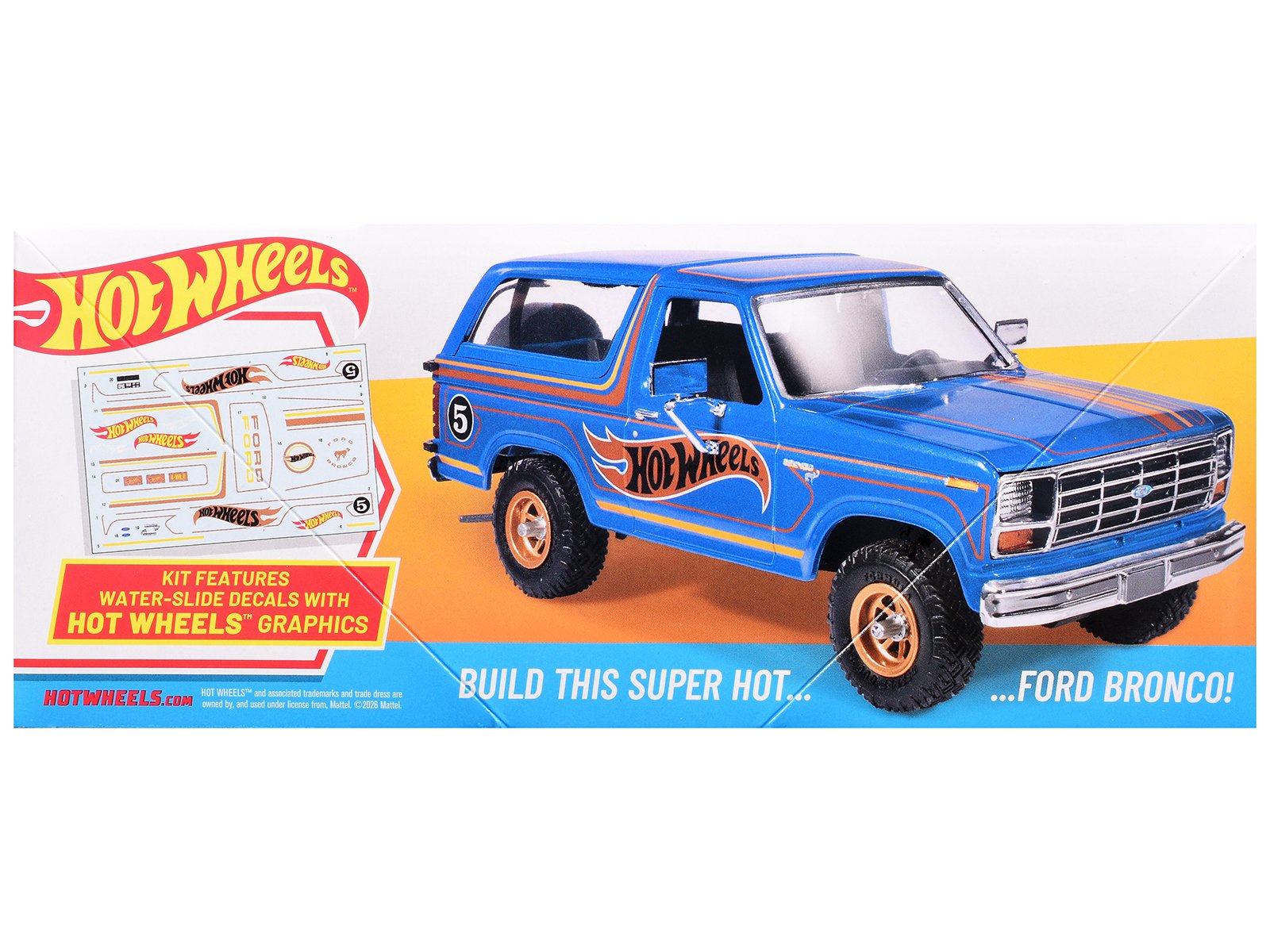 Skill 2 Model Kit Ford Bronco 4-Wheeler "Hot Wheels" 1/25 Plastic Model by MPC view 3