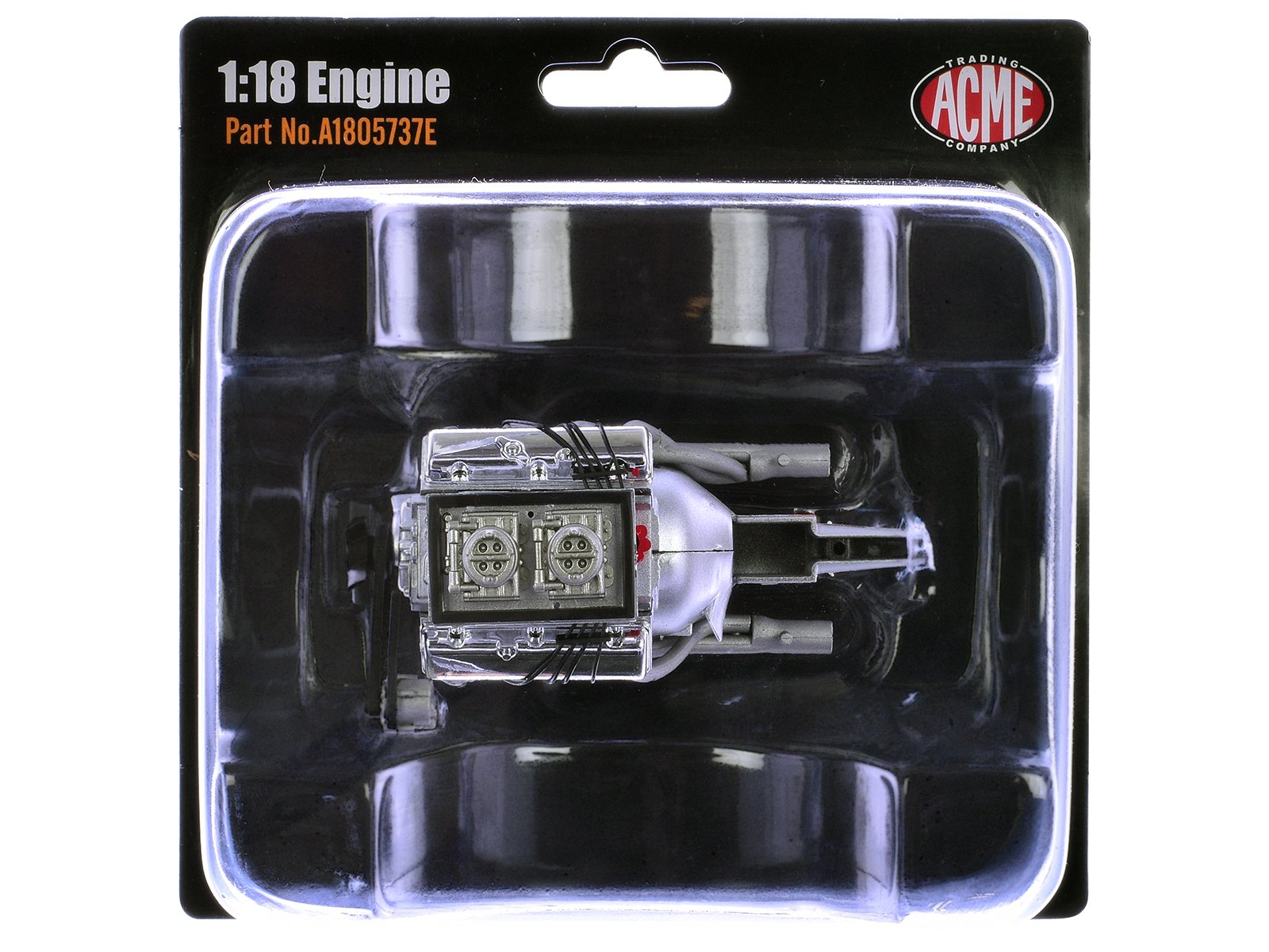 ZL-1 427 Engine and Transmission Replica from "1969 Chevrolet Camaro ZL-1" 1/18 Model by ACME view 3