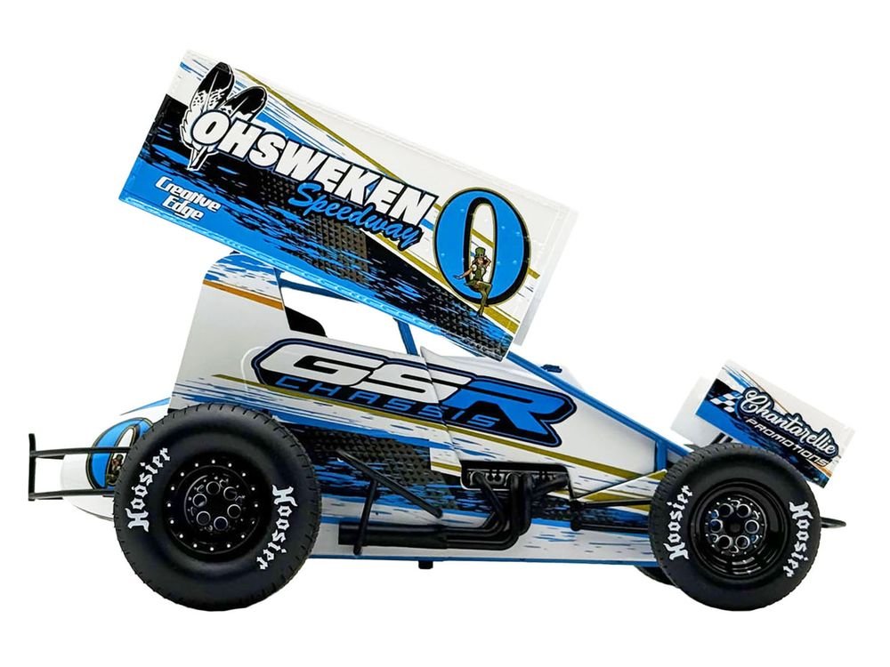 Winged Sprint Car #0 Glenn Styres "GSR Chassis - Ohsweken Speedway" (2026) 1/18 Diecast Model Car by ACME view 4