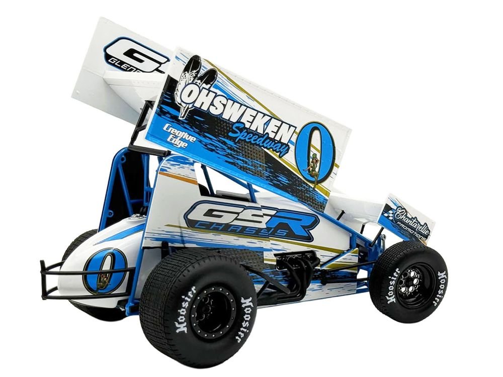 Winged Sprint Car #0 Glenn Styres "GSR Chassis - Ohsweken Speedway" (2026) 1/18 Diecast Model Car by ACME view 5