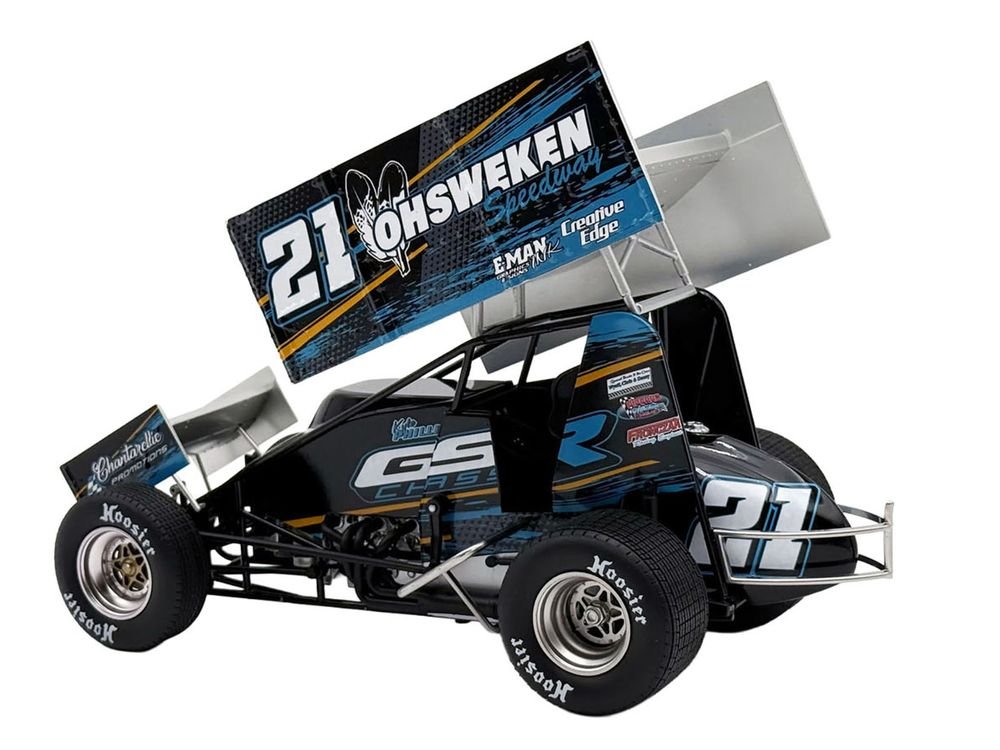 Winged Sprint Car #21 Kyle Phillips "GSR Chassis - Ohsweken Speedway" (2026) 1/18 Diecast Model Car by ACME view 5