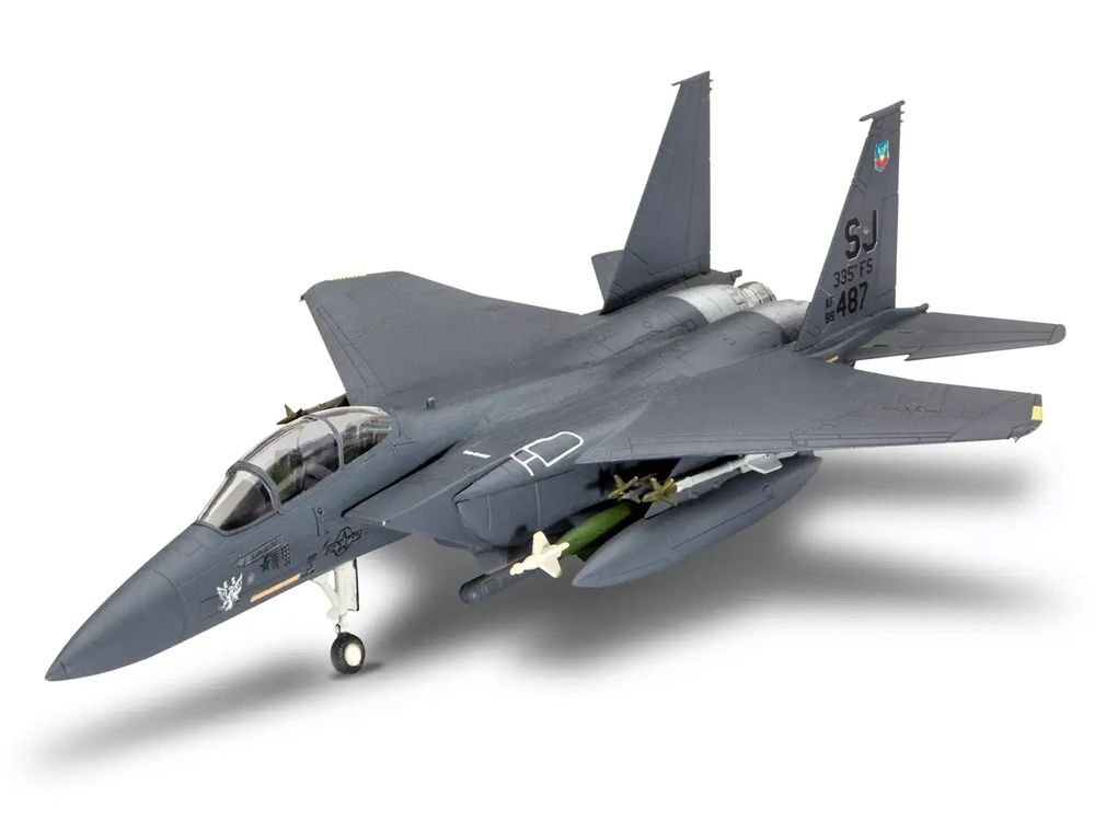 Level 4 Model Kit F-15E Strike Eagle Aircraft All-Included Kit 1/72 Scale Model by Revell view 2