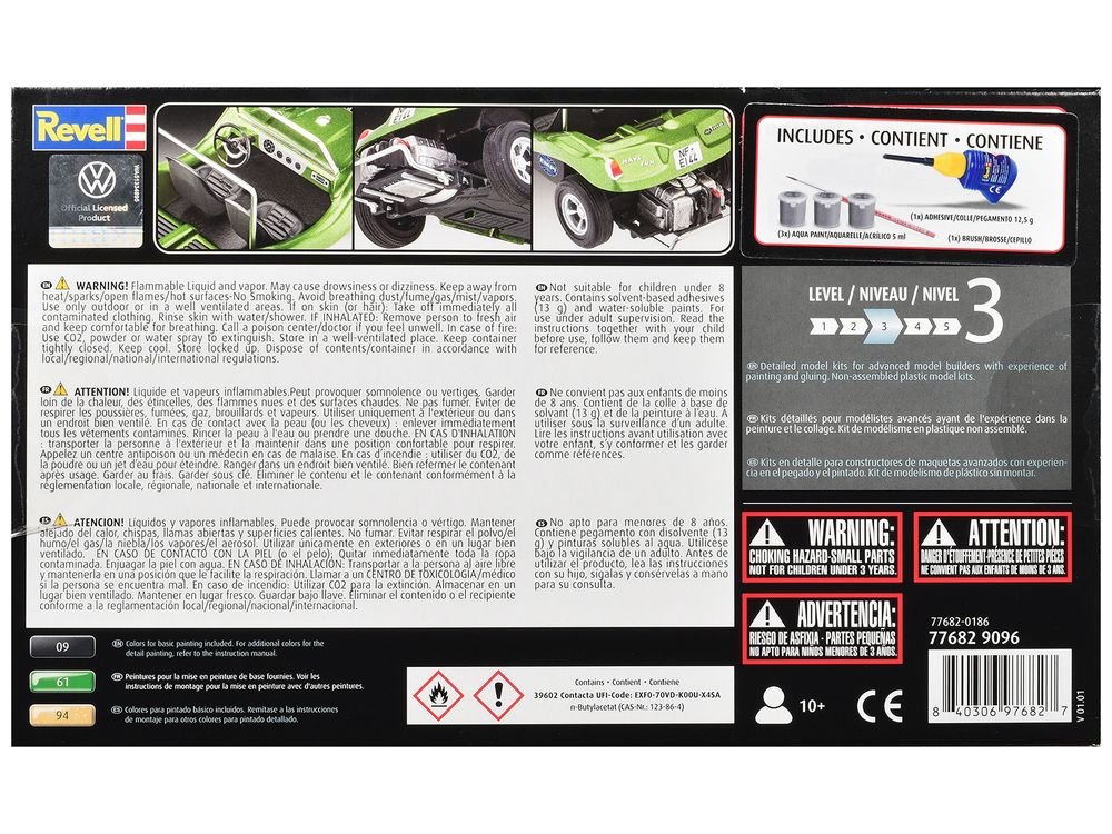 Level 3 Model Kit Volkswagen California Dune Buggy All-Included Kit 1/32 Scale Model by Revell view 5