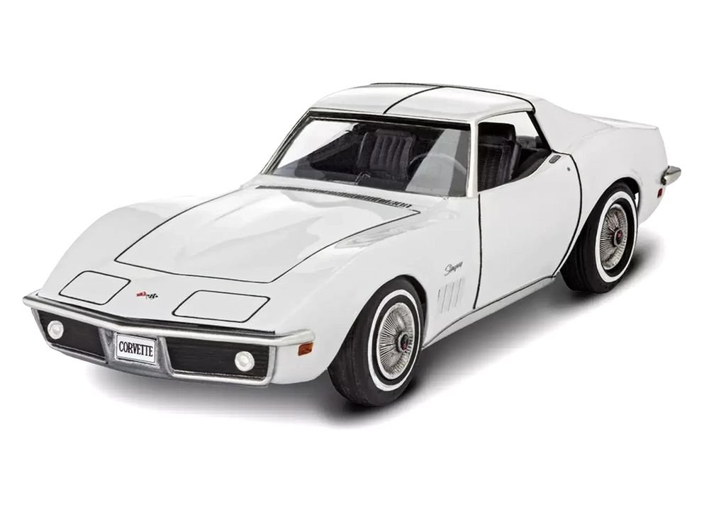 Level 3 Model Kit 1969 Chevrolet Corvette Stingray All-Included Kit 1/32 Scale Model by Revell view 2