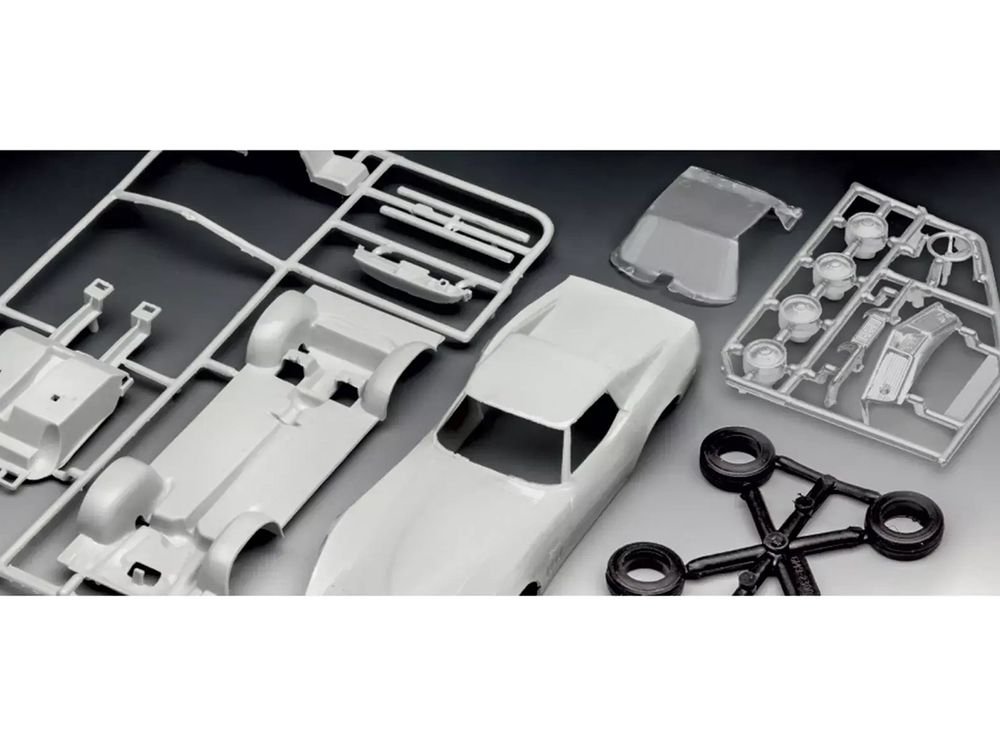 Level 3 Model Kit 1969 Chevrolet Corvette Stingray All-Included Kit 1/32 Scale Model by Revell view 3