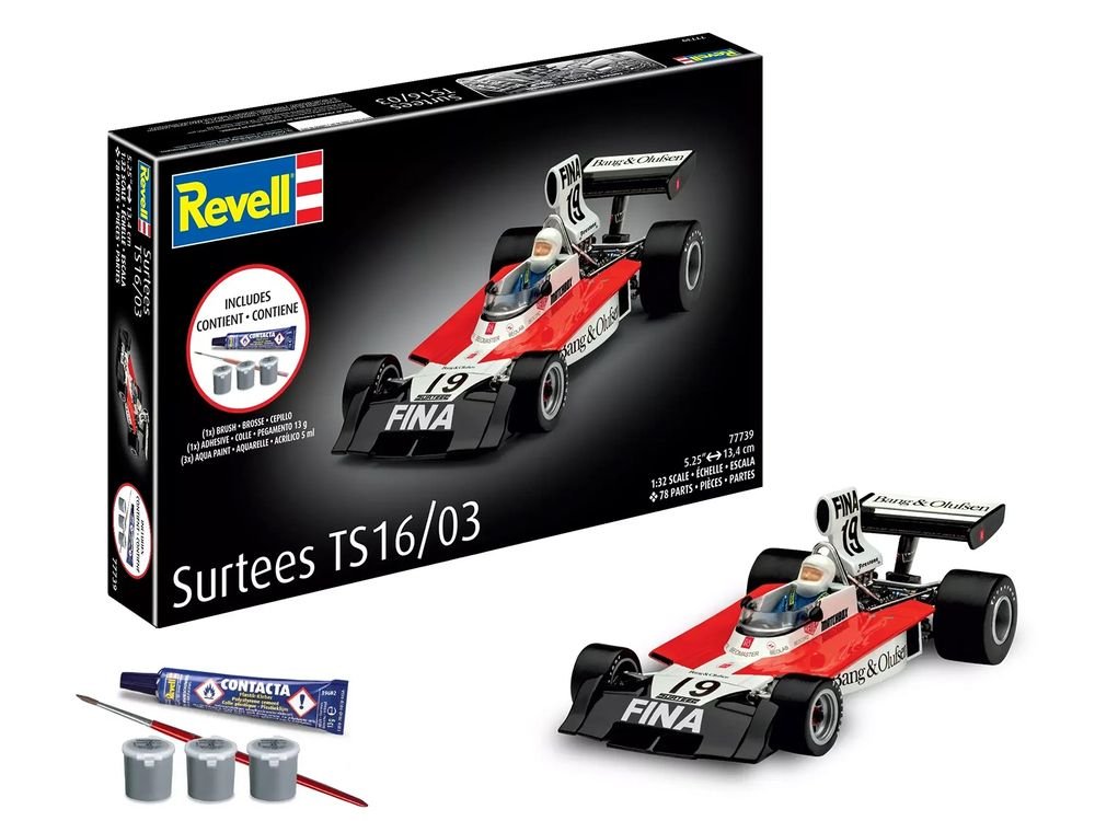 Level 5 Model Kit Surtees TS16/03 All-Included Kit 1/32 Scale Model by Revell view 4