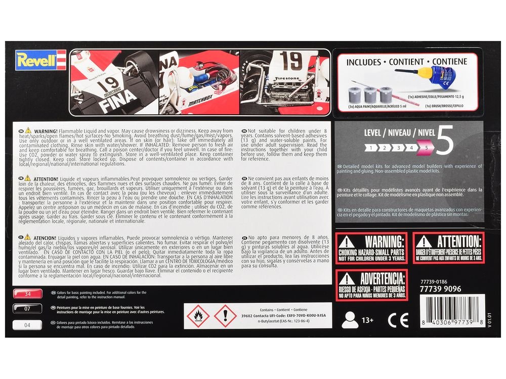 Level 5 Model Kit Surtees TS16/03 All-Included Kit 1/32 Scale Model by Revell view 5