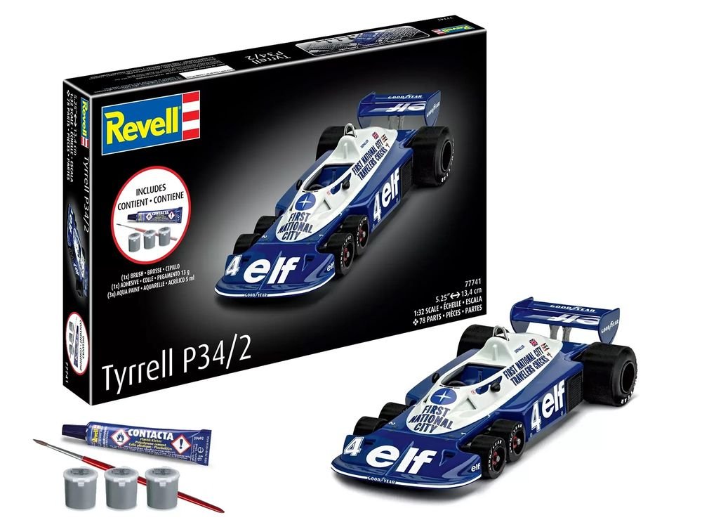 Level 5 Model Kit Tyrrell P34/2 All-Included Kit 1/32 Scale Model by Revell view 4