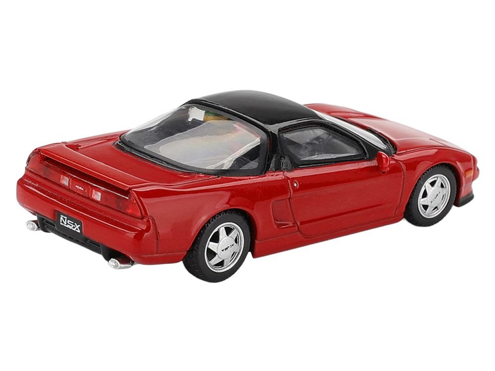 1989 Honda NS-X Prototype "Ayrton Senna - Midship Sports" Red with Black Top and Driver Figure Limited Edition 1/64 Diecast Model Car by Mini GT view 4