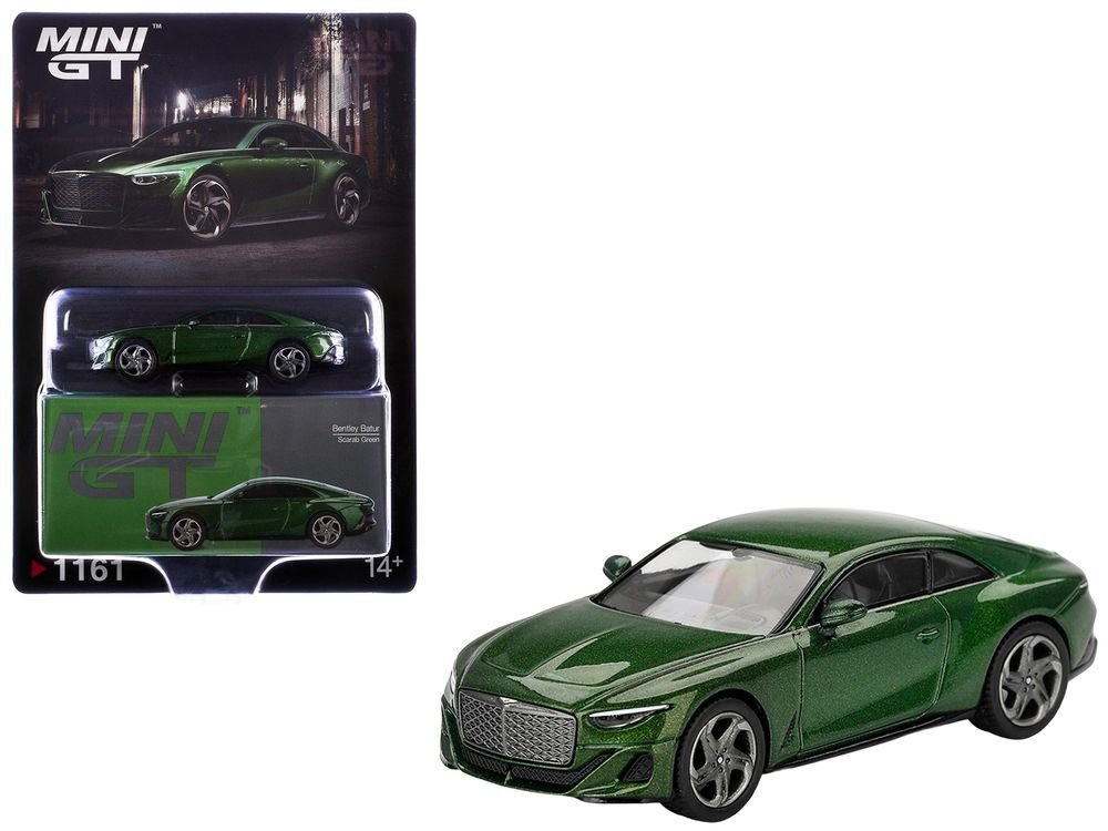 Bentley Batur Scarab Green Metallic Limited Edition 1/64 Diecast Model Car by Mini GT