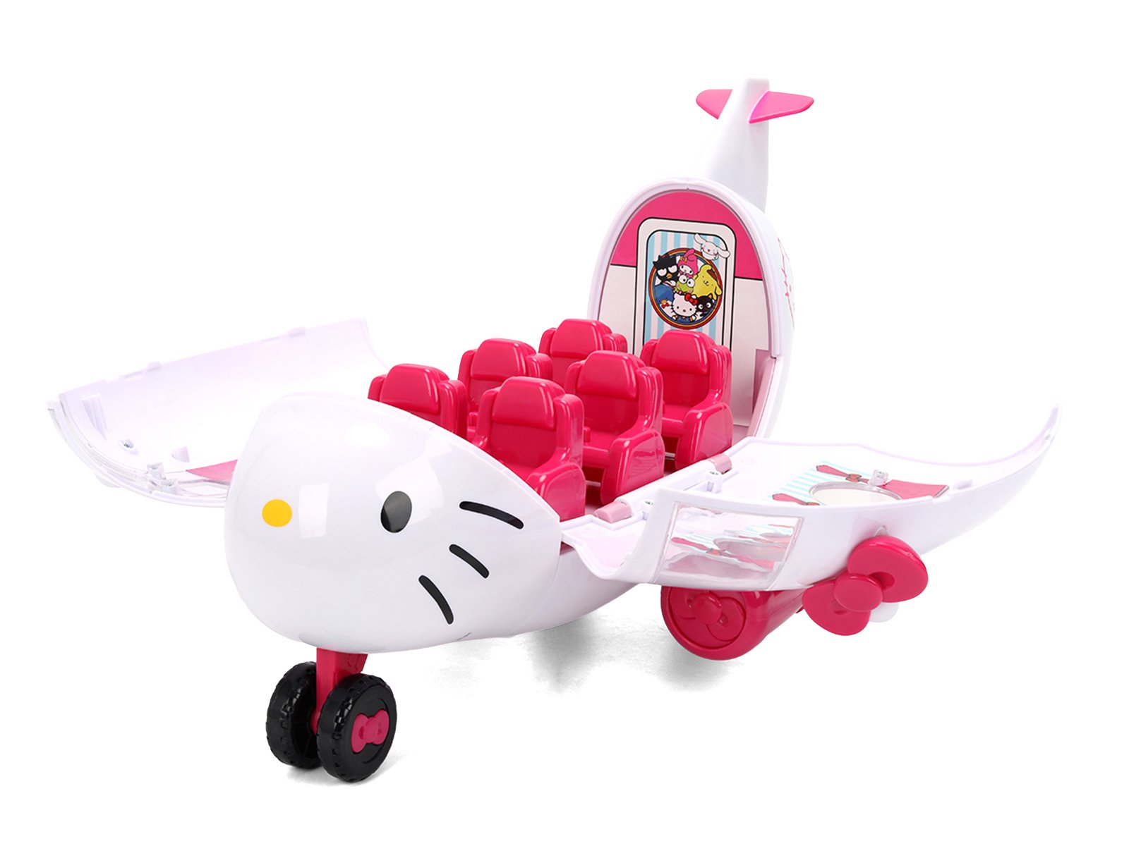 "Hello Kitty and Friends" Airplane Set with 3 Figures Model by Jada view 4
