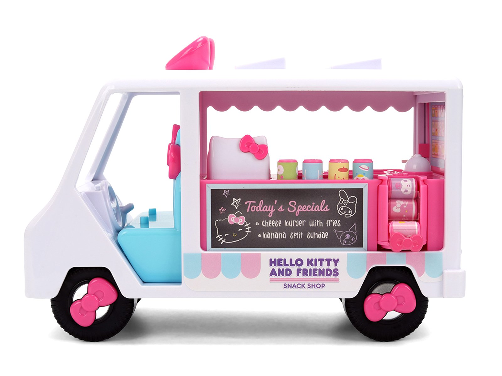 "Hello Kitty and Friends" Food Truck Set with 3 Figures Model by Jada view 3