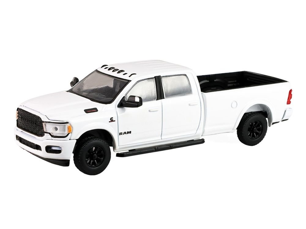 2023 Ram 2500 Bighorn Pickup Truck White "Auto Mall" Series 8 1/64 Diecast Model Car by Greenlight view 2